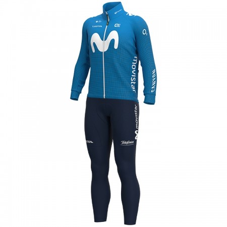 Tenue Maillot M/L + Collant à Bretelles 2020 Movistar Team N001